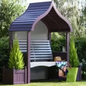 Image of AFK Premium Orchard Arbour Lavender & Stone 2 Seat