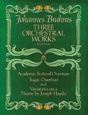 Image of three orchestral works academic festival overture