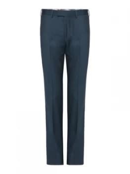 Image of Ted Baker Mens Beriman Flannel Trousers Teal