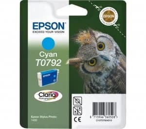 Image of Epson Owl T0792 Cyan Ink Cartridge