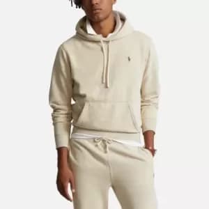 Image of Polo Ralph Lauren Logo-Embroidered Cotton-Blend Jersey Hoodie - L