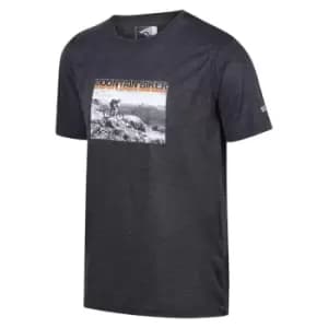 Image of Regatta Fingal Slogan T-Shirt - India Grey