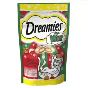 Image of Dreamies Mix Salmon and Turkey Cat Treats 60g