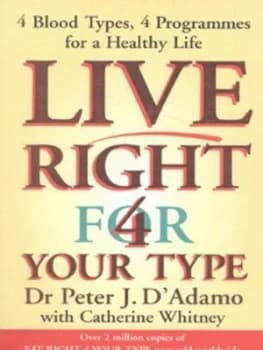 Image of Live Right for Your Type by Peter J. D Adamo Paperback