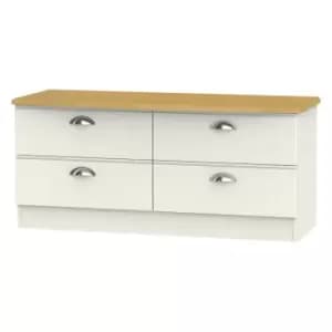 Image of Tilly Ready Assembled 4 Drawer Bed Box Cream