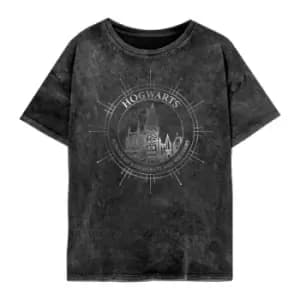 Image of Harry Potter - Hogwarts Constellations (SuperHeroes Inc. Womens Acid Wash T-Shirt) Ex Large