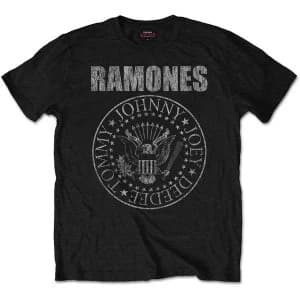 Image of Ramones - Presidential Seal Unisex Large T-Shirt - Black