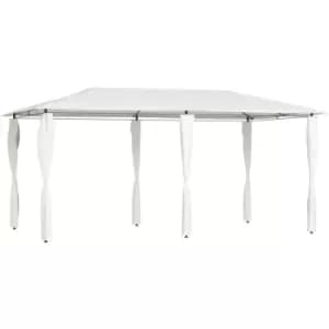 Image of Vidaxl - Gazebo with Post Covers 3x6x2.6 m Cream 160 g/m² Cream