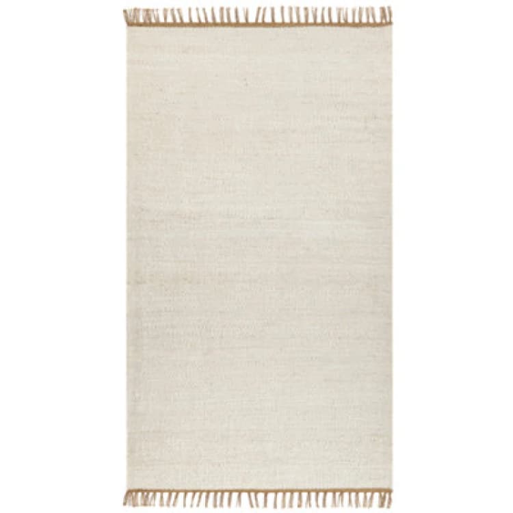 Image of Beliani Rug Lunia Light Beige 80 X 150 Cm Jute