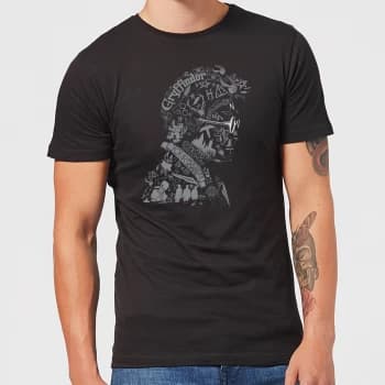 Image of Harry Potter Harry Potter Head Mens T-Shirt - Black - 3XL - Black