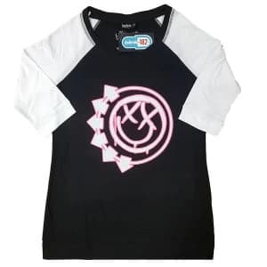 Image of Blink-182 - Six Arrow Smiley Ladies XXXX-Large T-Shirt - Black,White