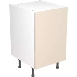 Image of Kitchen Kit Flatpack Slab Kitchen Cabinet Base Unit Ultra Matt 500mm in Cashmere MFC