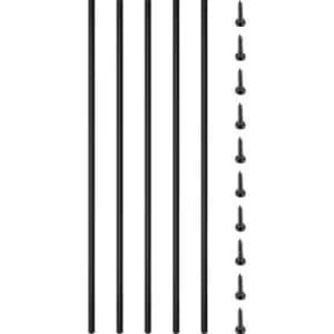 Image of VEVOR Deck Balusters Metal Deck Spindles 16 Pack 44" Iron Stair Railing