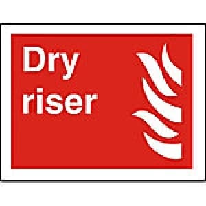 Image of Fire Sign Dry Riser Vinyl 15 x 20 cm