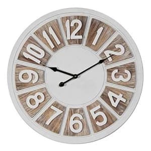 Image of HESTIA? 2 Tone Round Wall Clock Arabic Dial 50cm
