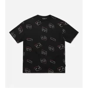 Image of Nicce Surface Oversized T Shirt - Black