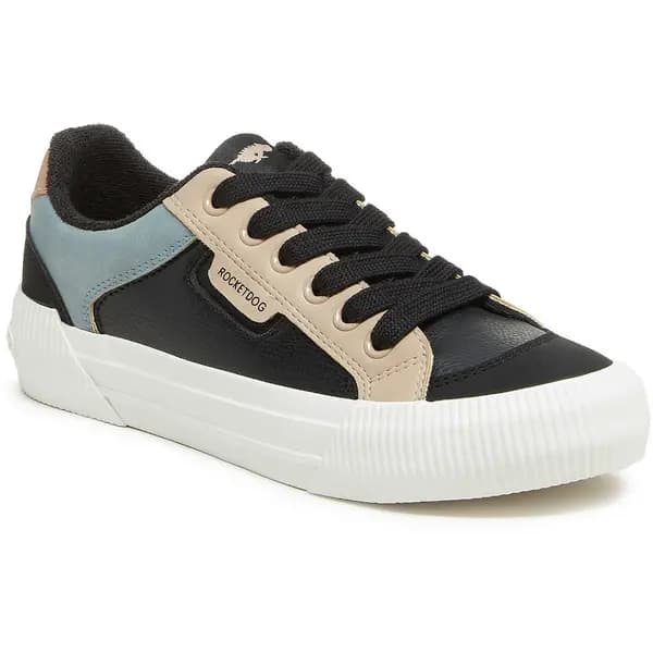 Image of Rocket Dog Womens Cheery Blocked Sporty High Step Shoes UK Size 3 (EU 36) Black Combo RKD246-BLACK-3