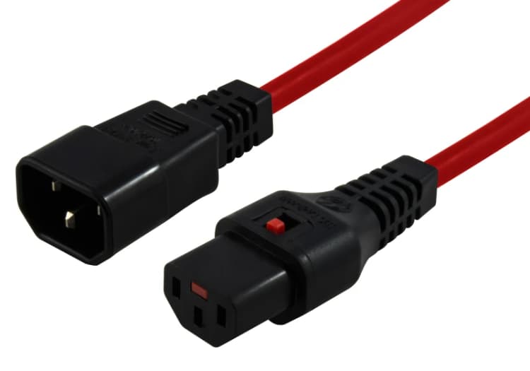 Image of Scolm 1M C14-C13 Lck Rd PVC 1.0MM