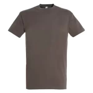Image of SOLS Mens Imperial Heavyweight Short Sleeve T-Shirt (XL) (Zinc)