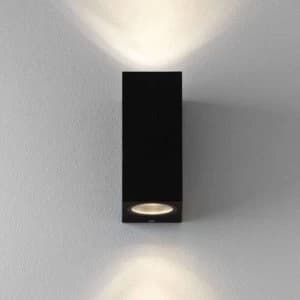 Image of Outdoor Up Down Wall 2 Light Black IP44, GU10