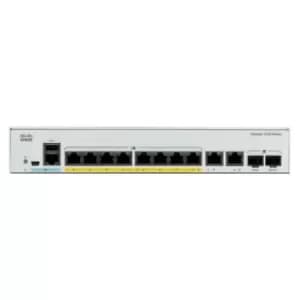 Image of Cisco Catalyst C1000-8FP-2G-L network switch Managed L2 Gigabit Ethernet (10/100/1000) Power over Ethernet (PoE) Grey