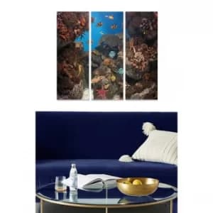 Image of MDF86159929 Multicolor Decorative MDF Painting (3 Pieces)