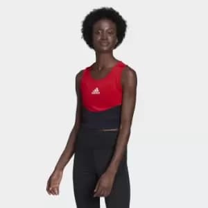 Image of D2M Breathable Sports Vest Top in Colour Block Print