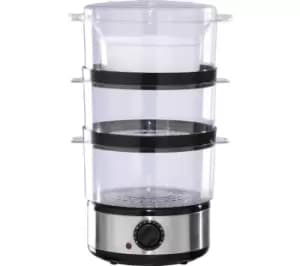 Image of Daewoo SDA2325 Steamer - Silver & Black