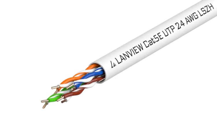 Image of Lanview LVN122014 networking cable White 305 m Cat5e U/UTP (UTP)