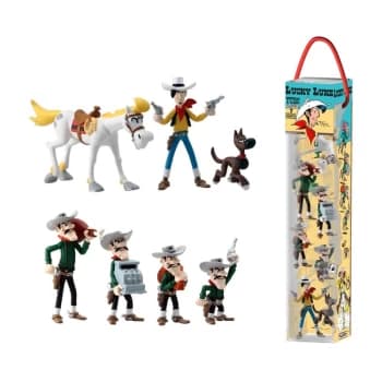 Image of Lucky Luke Mini Figure 7-Pack Characters 4 - 10 cm