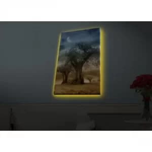 Image of 4570HDACT-076 Multicolor Decorative LED Lighted Canvas Painting