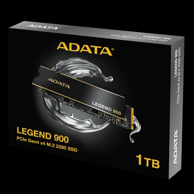 Image of ADATA LEGEND 900 1TB M.2 Gen 4 NVMe SSD - Read 7000MB/s Write 4700MB/s - SLEG-900-1TCS