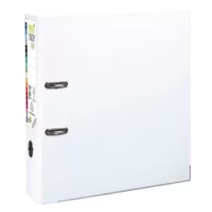 Image of Prem'touch Lever Arch File A4+ PP S80mm, 2 Rings, White, Pack of 10