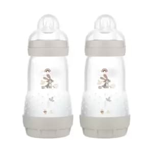 Image of MAM Easy Start Anti-Colic Bottle Grey Twin Pack