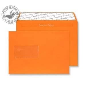 Image of Creative Colour Pumpkin Orange PS Wallet Window C5 162x229mm Ref