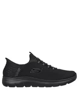 Image of Skechers Summits Mesh Slip-ins Memory Foam Trainers, Black, Size 11, Men
