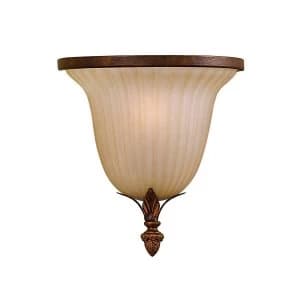 Image of 1 Light Indoor Wall Light Aged Tortoise Shell, E14