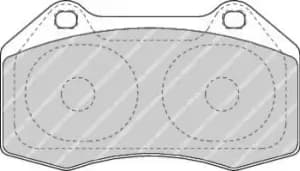 Image of Ferodo FDB1667 Brake Pad Set Front Axle Premier Car