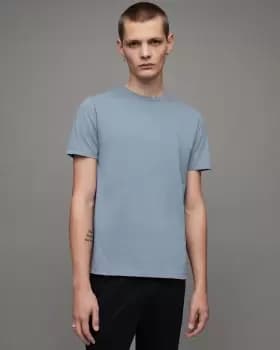 Image of AllSaints Brace Crew Brush Cotton T-Shirt
