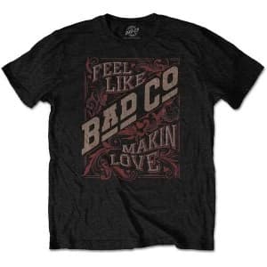 Image of Bad Company - Feel Like Making Love Unisex Large T-Shirt - Black