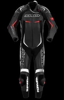 Image of Spidi Track Replica Evo Black White One Piece Racing Suit 50