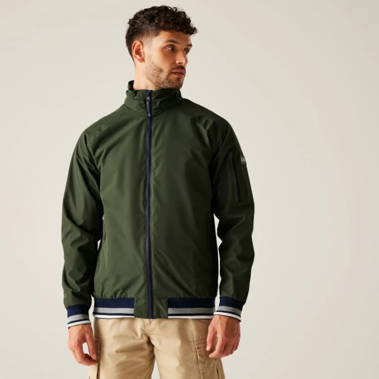 Image of Regatta Regatta Men Shorebay Waterproof Shell in Green Size: large Green L Male 5063516010456