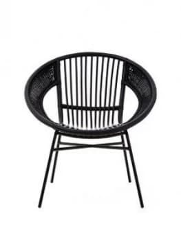 Image of Premier Housewares Lagom Black Rattan Chair