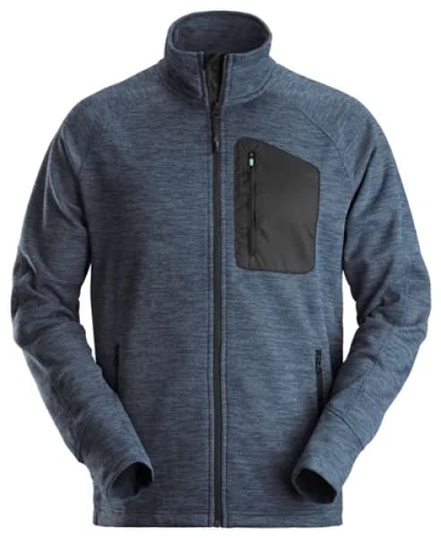 Image of Snickers FlexiWork Fleece Jacket - Navy/Black - XS
