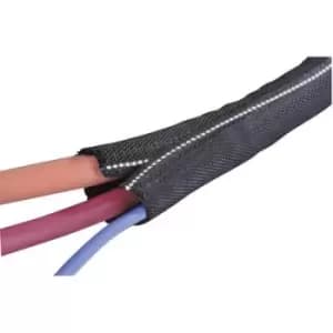 Image of HellermannTyton 170-01102 Twist-In-FR 13 Helagaine Meshwork Hose Twist-In-FR Black, White