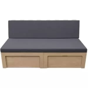 Image of Sliding Camper Sofa Bed & Cushions Pull Out Bench Vivaro Movano