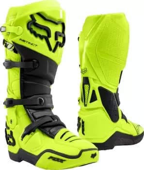 Image of FOX Instinct Motocross Boots, yellow, Size 49, yellow, Size 49