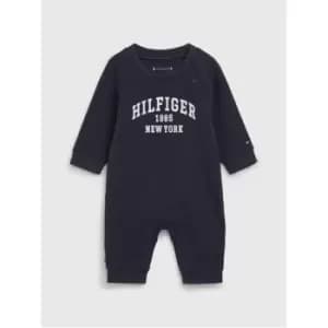 Image of Tommy Hilfiger Baby Varsity Coverall - Blue