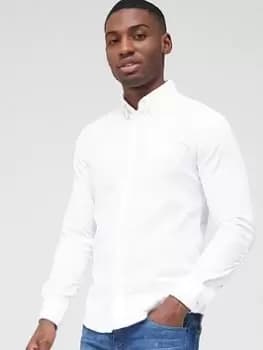 Image of BOSS Mabsoot 2 Oxford Shirt - White, Size 2XL, Men
