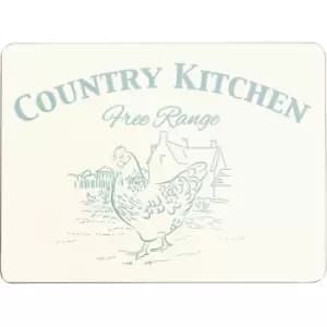 Image of Country Kitchen Placemats Cork - Set of 4 - Premier Housewares